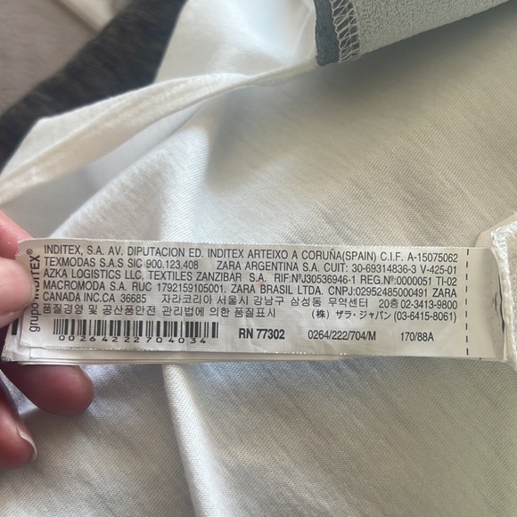 Zara Watercolor Print V-Neck Flowy Tank Size M - Picture 10 of 13